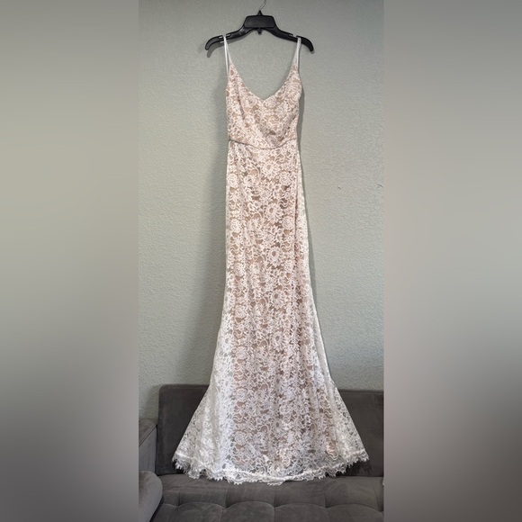 Full of Hope White Lace Sleeveless Mermaid Maxi Dress - Picture 5 of 16